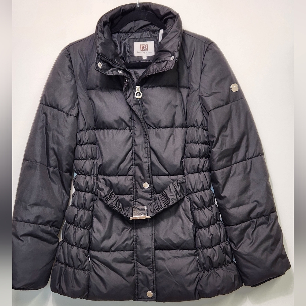 Y2K Laundry by Design Women's Black Outerwear Puffer Jacket Size M. #G10 - Picture 11 of 11